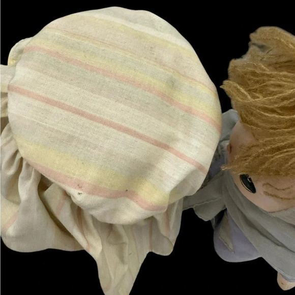 Vintage Precious Moments Mary & Joseph Applause Nativity Dolls Doll Stand GUC - Picture 6 of 15